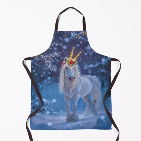 Item preview, Magical Christmas Unicorn in Enchanted Forest designed and sold by acceleratorhams.