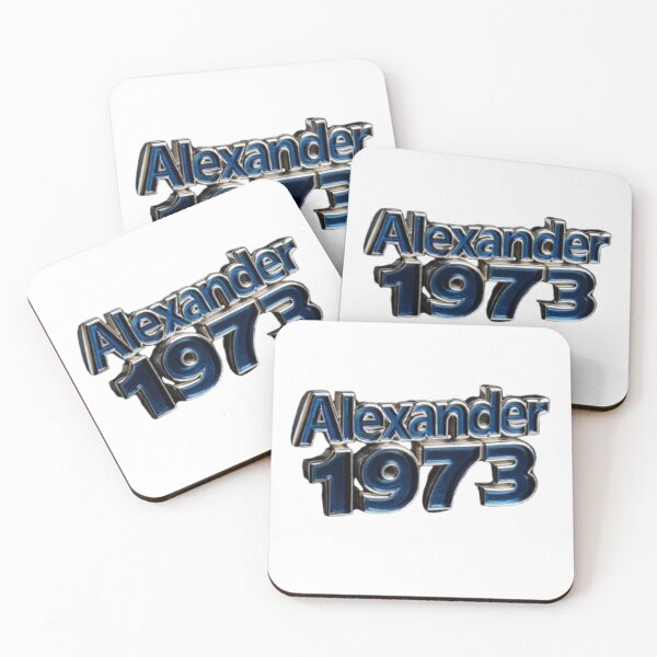 Item preview, Alexander 1973 Classic Chrome Retro Name Design designed and sold by AlexLineArt.