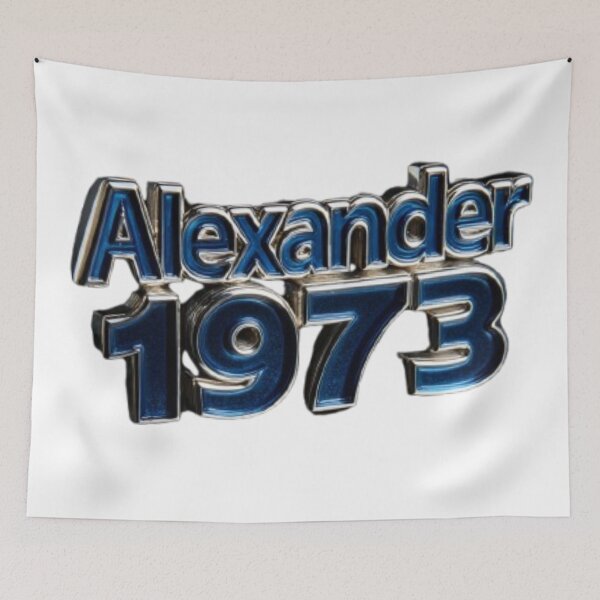 Item preview, Alexander 1973 Classic Chrome Retro Name Design designed and sold by AlexLineArt.