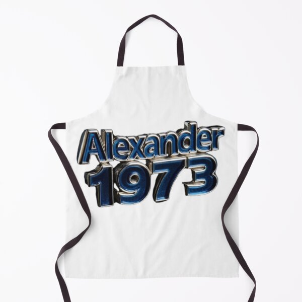 Item preview, Alexander 1973 Classic Chrome Retro Name Design designed and sold by AlexLineArt.