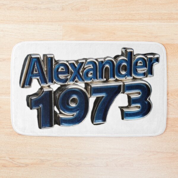 Item preview, Alexander 1973 Classic Chrome Retro Name Design designed and sold by AlexLineArt.