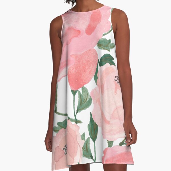 Artikel-Vorschau von Rosa Pfingstrosen Aquarell, designt und verkauft von MathisDesigns.