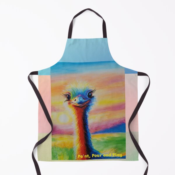 Item preview, Rise Above – Inspirational Ostrich Art A (Tricolor Edition) designed and sold by PaintPourPlay.