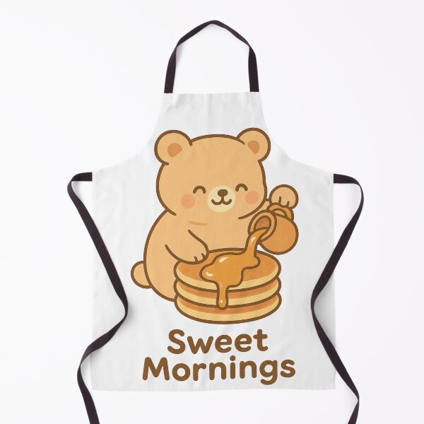 Item preview, Sweet Mornings Bear with Pancakes and Honey designed and sold by Kindly Dead.