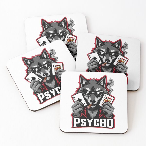 Item preview, Psycho Wolf Poker King – Bold Alpha Design designed and sold by Moriarty's Digital Visions.