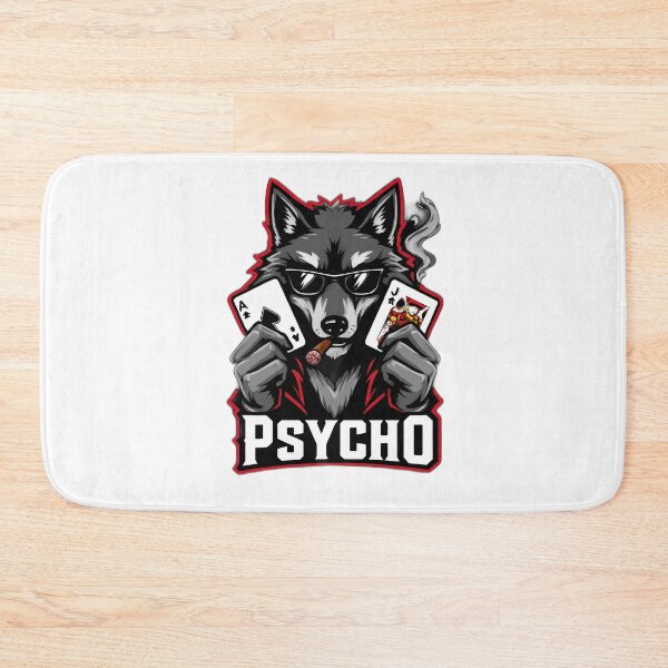 Item preview, Psycho Wolf Poker King – Bold Alpha Design designed and sold by Moriarty's Digital Visions.