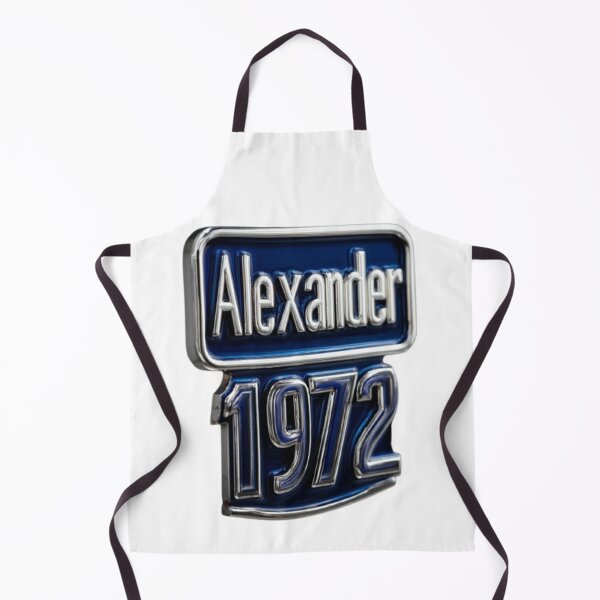 Item preview, Alexander 1972 Classic Chrome Retro Name Design designed and sold by AlexLineArt.