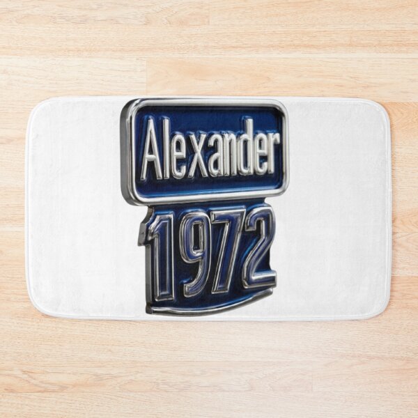 Item preview, Alexander 1972 Classic Chrome Retro Name Design designed and sold by AlexLineArt.