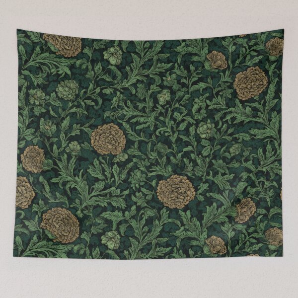 Item preview, Marigold Grove Arts and Crafts Floral Pattern designed and sold by Atlas Kai.