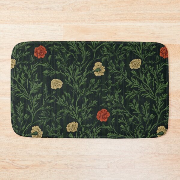 Item preview, Damask Carnation Red and Yellow Floral Pattern designed and sold by Atlas Kai.