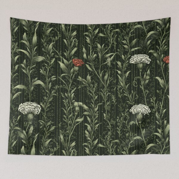 Item preview, Marigold Trellis Vintage Floral Pattern designed and sold by Atlas Kai.