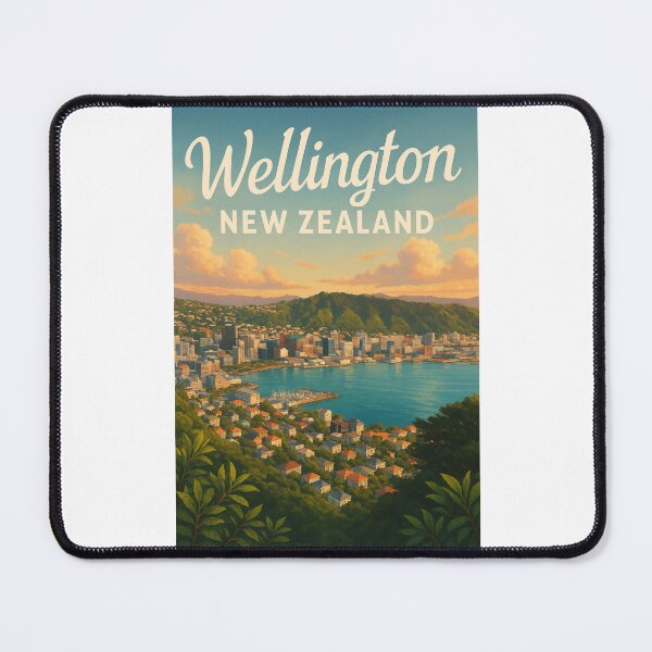 Item preview, Wellington City and Harbour from Mount Victoria, New Zealand designed and sold by Places On Earth.