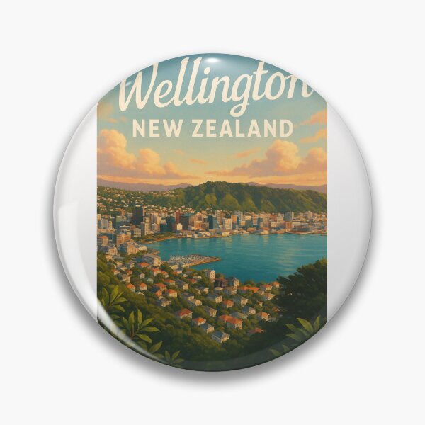 Item preview, Wellington City and Harbour from Mount Victoria, New Zealand designed and sold by Places On Earth.