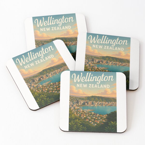 Item preview, Wellington City and Harbour from Mount Victoria, New Zealand designed and sold by Places On Earth.