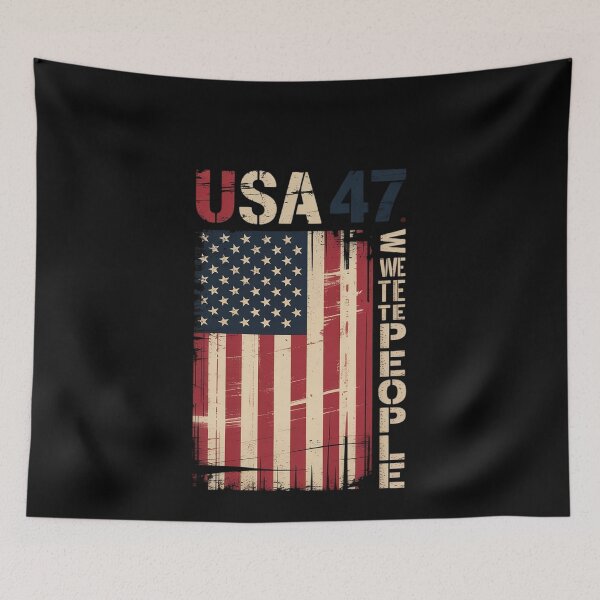 Item preview, Anti Trump 8647 86 47 US Flag We The People Impeach 47  designed and sold by MonsterBuddiess.