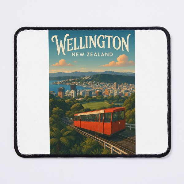 Item preview, Wellington Cable Car Climbing Toward Kelburn Lookout, New Zealand designed and sold by Places On Earth.