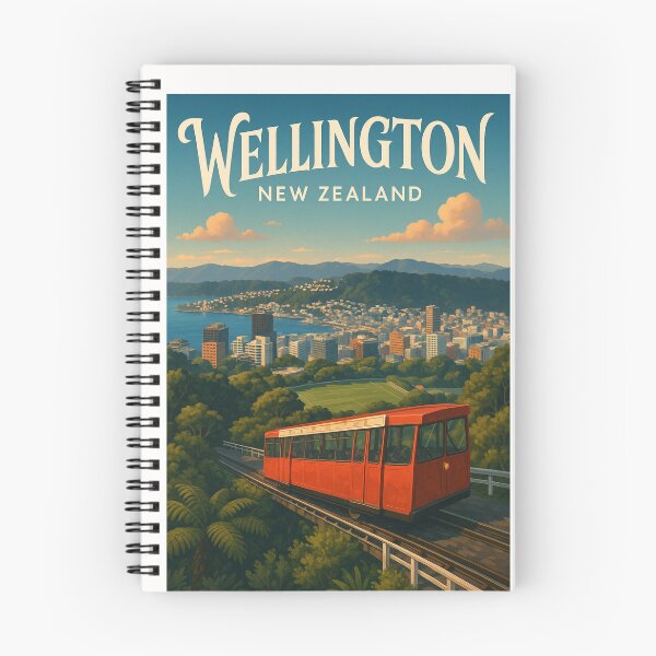 Item preview, Wellington Cable Car Climbing Toward Kelburn Lookout, New Zealand designed and sold by Places On Earth.