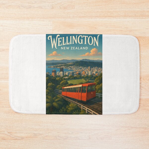 Item preview, Wellington Cable Car Climbing Toward Kelburn Lookout, New Zealand designed and sold by Places On Earth.
