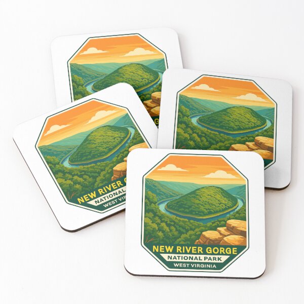 Item preview,  New River Gorge National Park Retro Bridge Sticker designed and sold by Ismeal Von.