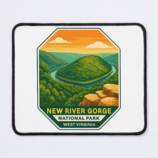 Item preview,  New River Gorge National Park Retro Bridge Sticker designed and sold by Ismeal Von.