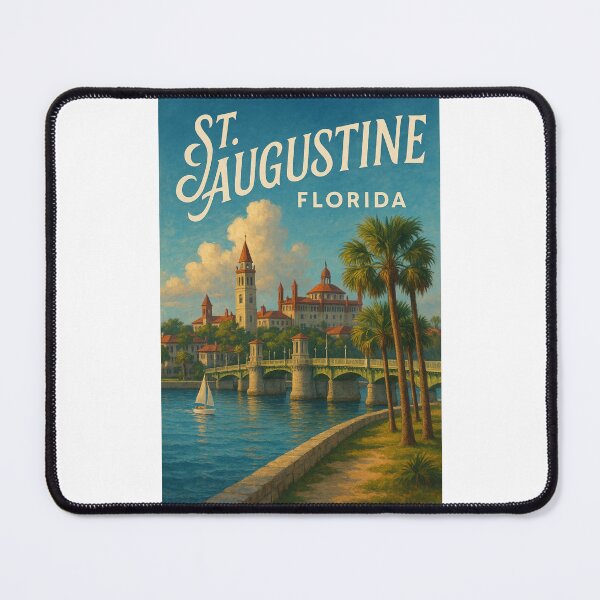 Item preview, Bridge of Lions and Historic Buildings in St. Augustine, Florida designed and sold by Places On Earth.
