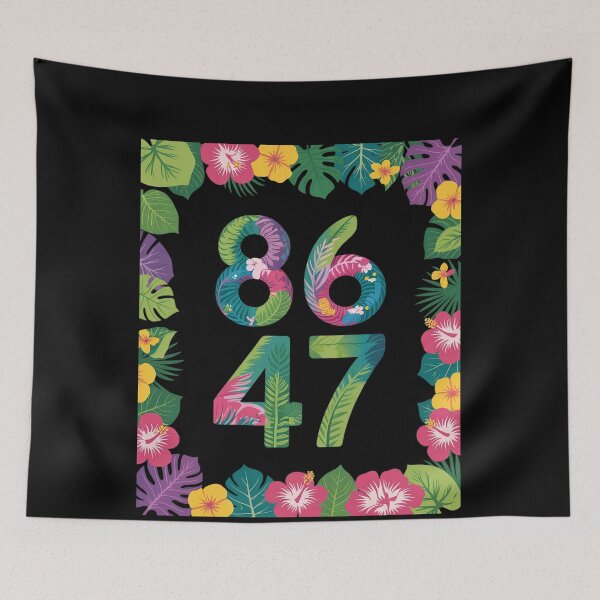 Item preview, Anti Trump 8647 Floral Resist 86 47 Impeach Trump Impeach  designed and sold by MonsterBuddiess.