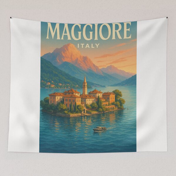 Item preview, Isola dei Pescatori on Lake Maggiore, Northern Italy designed and sold by Places On Earth.