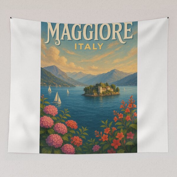 Item preview, Sailboats Around Isola Bella on Lake Maggiore, Italy designed and sold by Places On Earth.
