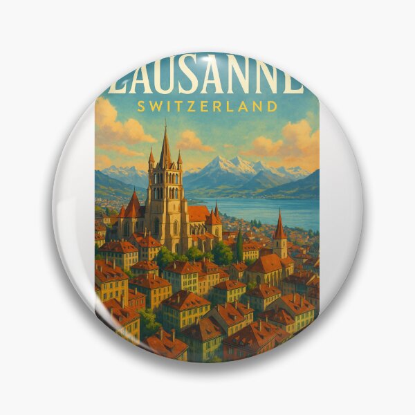 Item preview, Lausanne Cathedral Above Lake Geneva, Switzerland designed and sold by Places On Earth.