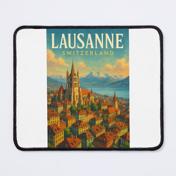 Item preview, Lausanne Cathedral Above Lake Geneva, Switzerland designed and sold by Places On Earth.