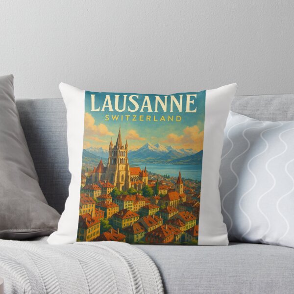 Item preview, Lausanne Cathedral Above Lake Geneva, Switzerland designed and sold by Places On Earth.