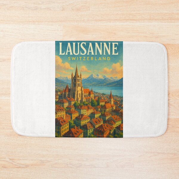 Item preview, Lausanne Cathedral Above Lake Geneva, Switzerland designed and sold by Places On Earth.