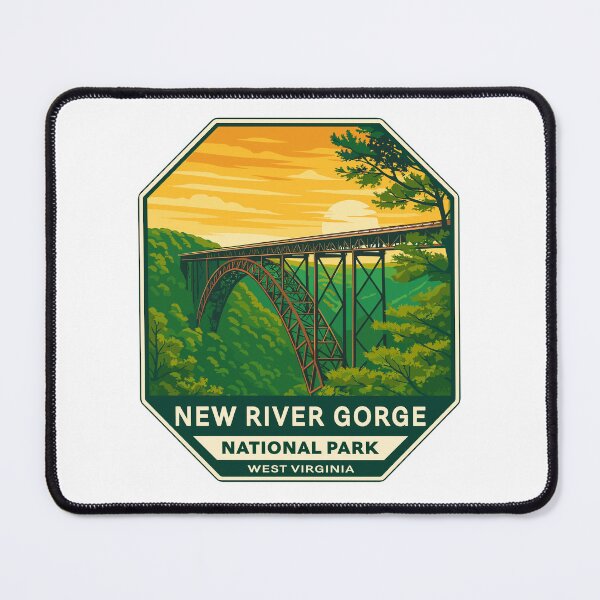 Item preview, New River Gorge National Park Retro Bridge Sticker designed and sold by Ismeal Von.