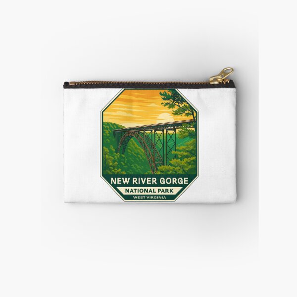 Item preview, New River Gorge National Park Retro Bridge Sticker designed and sold by Ismeal Von.