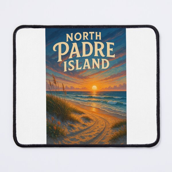 Item preview, Golden Hour Beach Tracks on North Padre Island, Texas designed and sold by Places On Earth.