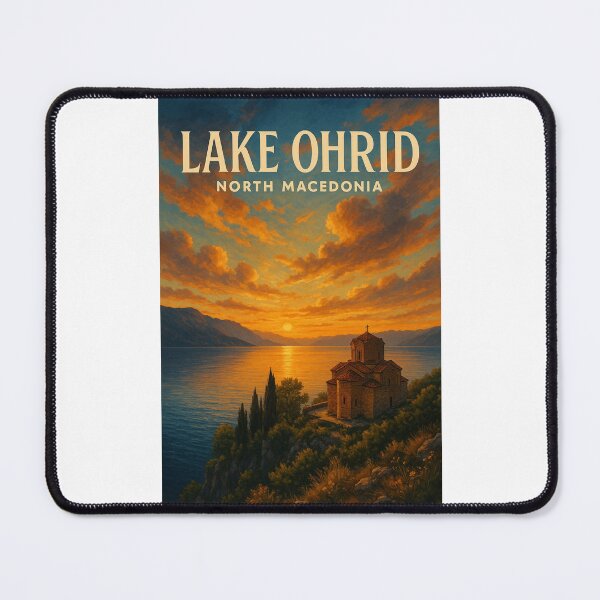 Item preview, Saint John at Kaneo Overlooking Lake Ohrid, North Macedonia designed and sold by Places On Earth.