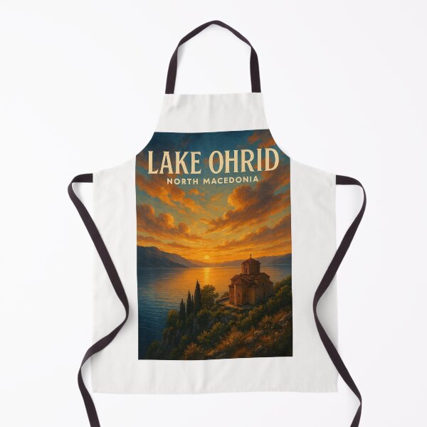 Item preview, Saint John at Kaneo Overlooking Lake Ohrid, North Macedonia designed and sold by Places On Earth.