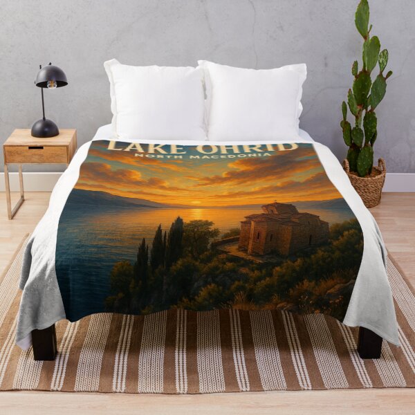 Item preview, Saint John at Kaneo Overlooking Lake Ohrid, North Macedonia designed and sold by Places On Earth.