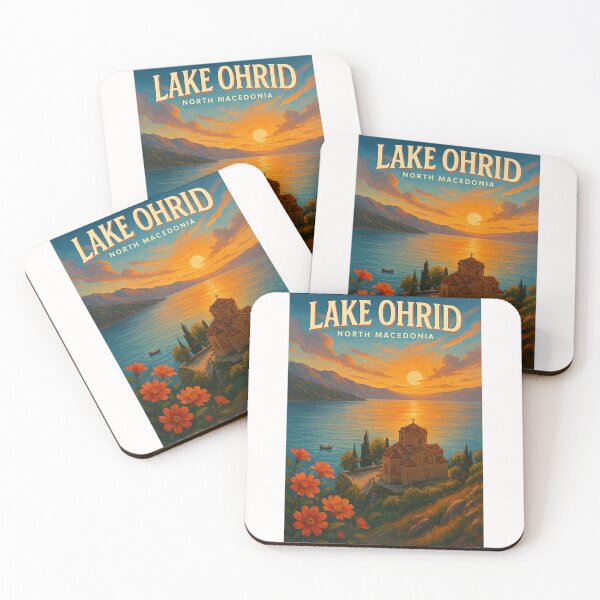 Item preview, Lakeside Evening at Saint John at Kaneo, Lake Ohrid designed and sold by Places On Earth.