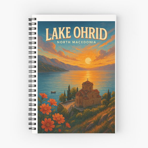 Item preview, Lakeside Evening at Saint John at Kaneo, Lake Ohrid designed and sold by Places On Earth.
