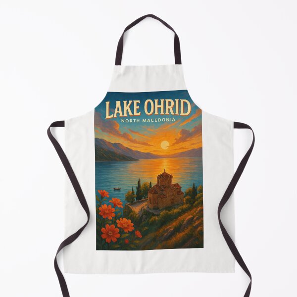 Item preview, Lakeside Evening at Saint John at Kaneo, Lake Ohrid designed and sold by Places On Earth.