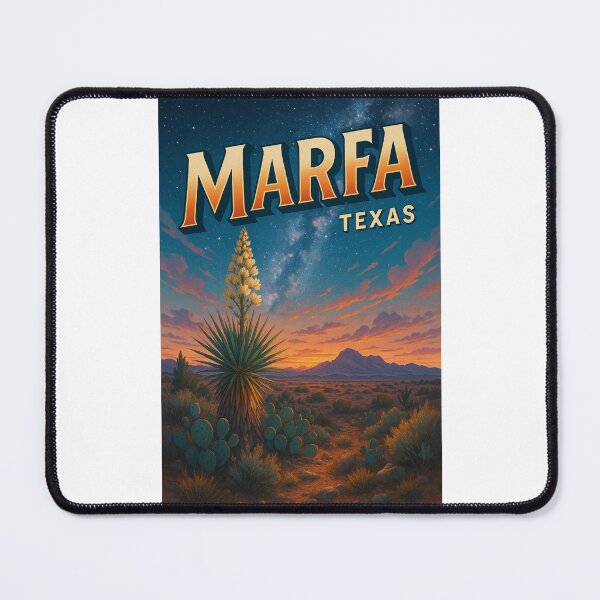 Item preview, Twilight Desert Scene Near Marfa, Texas designed and sold by Places On Earth.