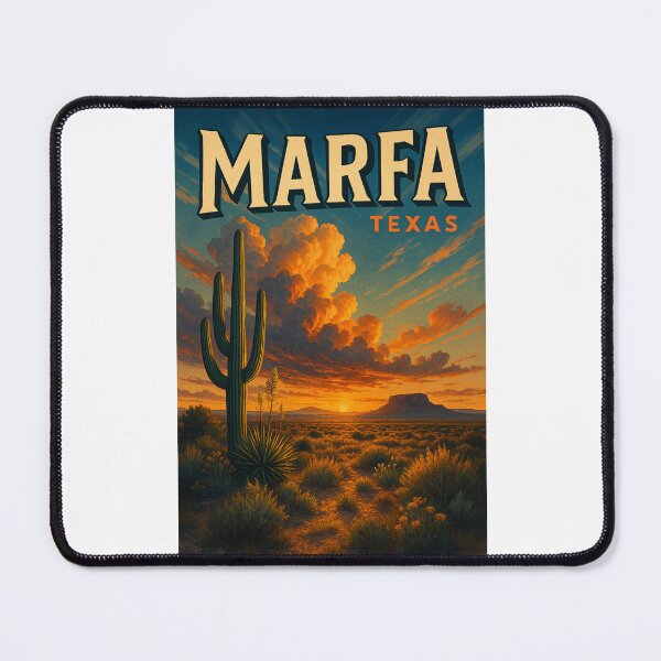 Item preview, Sunset Over the Desert Plains of Marfa, Texas designed and sold by Places On Earth.