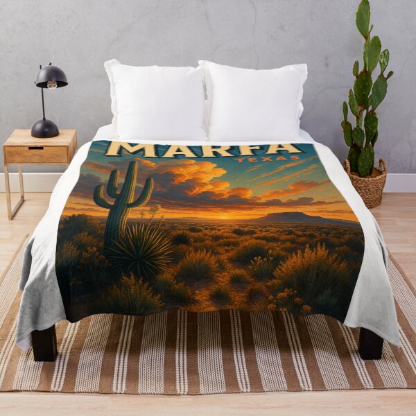 Item preview, Sunset Over the Desert Plains of Marfa, Texas designed and sold by Places On Earth.
