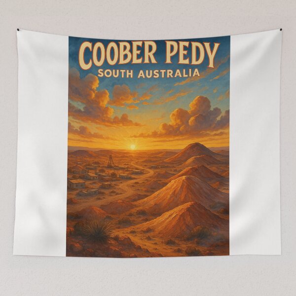 Item preview, Outback Sunset Over Coober Pedy, South Australia designed and sold by Places On Earth.