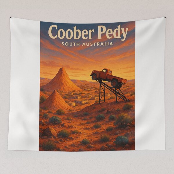 Item preview, Rusty Truck Monument in Coober Pedy, South Australia designed and sold by Places On Earth.