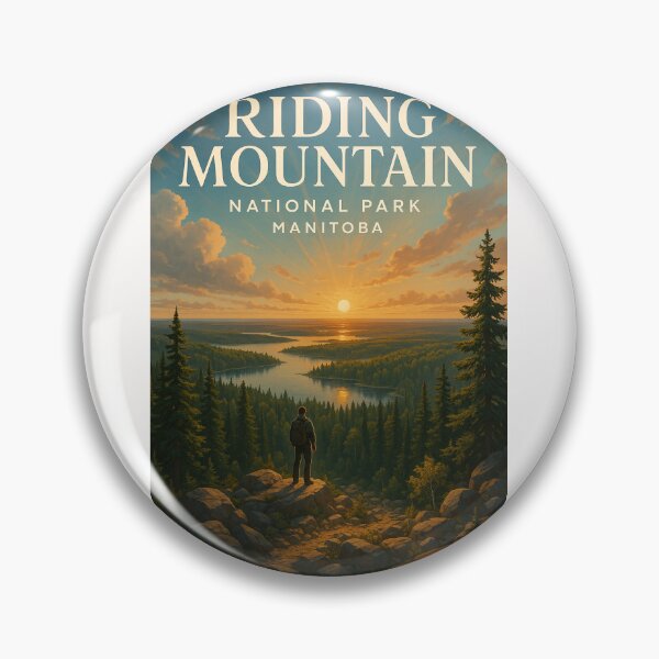 Item preview, Sunset Over Forested Lakes in Riding Mountain National Park, Manitoba designed and sold by Places On Earth.