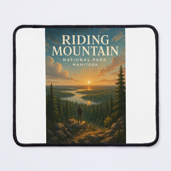 Item preview, Sunset Over Forested Lakes in Riding Mountain National Park, Manitoba designed and sold by Places On Earth.