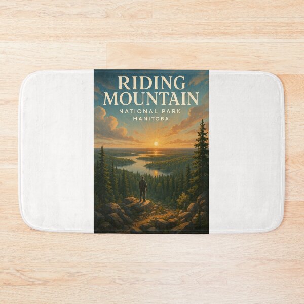 Item preview, Sunset Over Forested Lakes in Riding Mountain National Park, Manitoba designed and sold by Places On Earth.