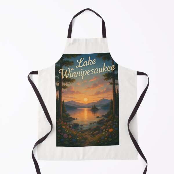 Item preview, Sunset Over Lake Winnipesaukee from Flower-Lined Shore, New Hampshire designed and sold by Places On Earth.